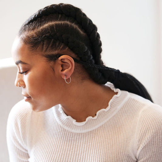 14K Gold Thin 20mm Hoops