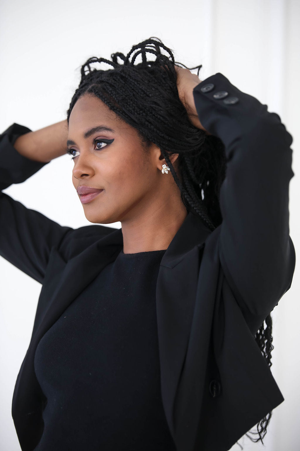 Tahnee Earrings White Shimmer