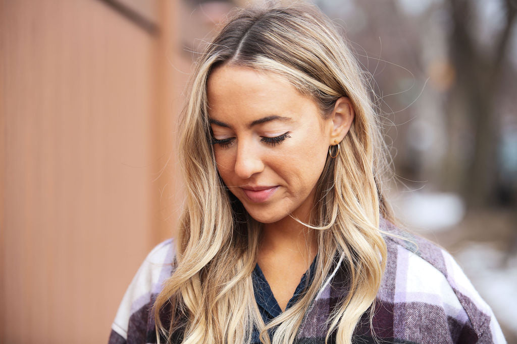 14K Gold Thin 20mm Hoops