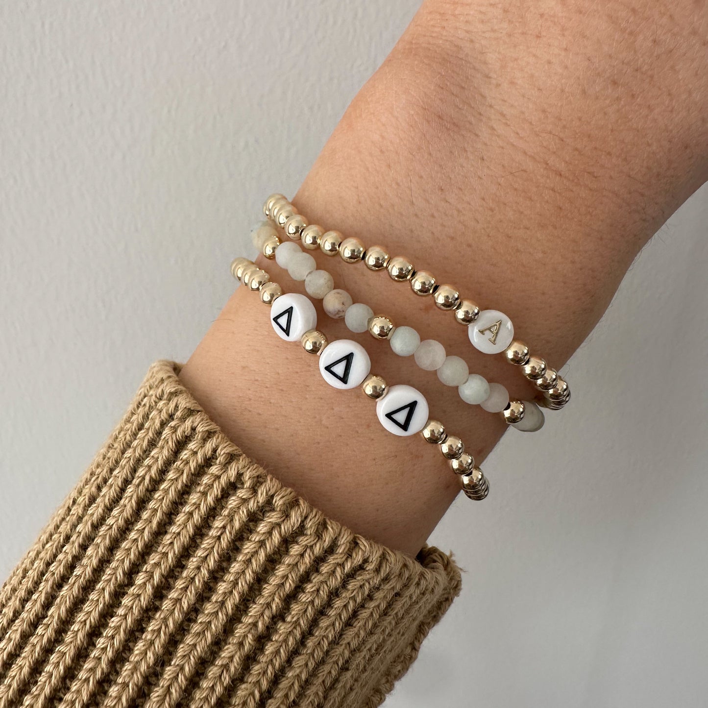 Sorority Bracelet: Greek Letters