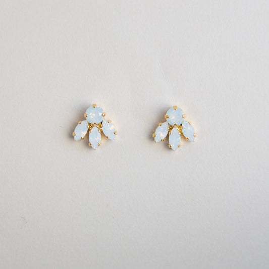 Tahnee Earrings White Shimmer