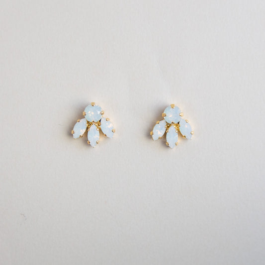 Tahnee Earrings White Shimmer