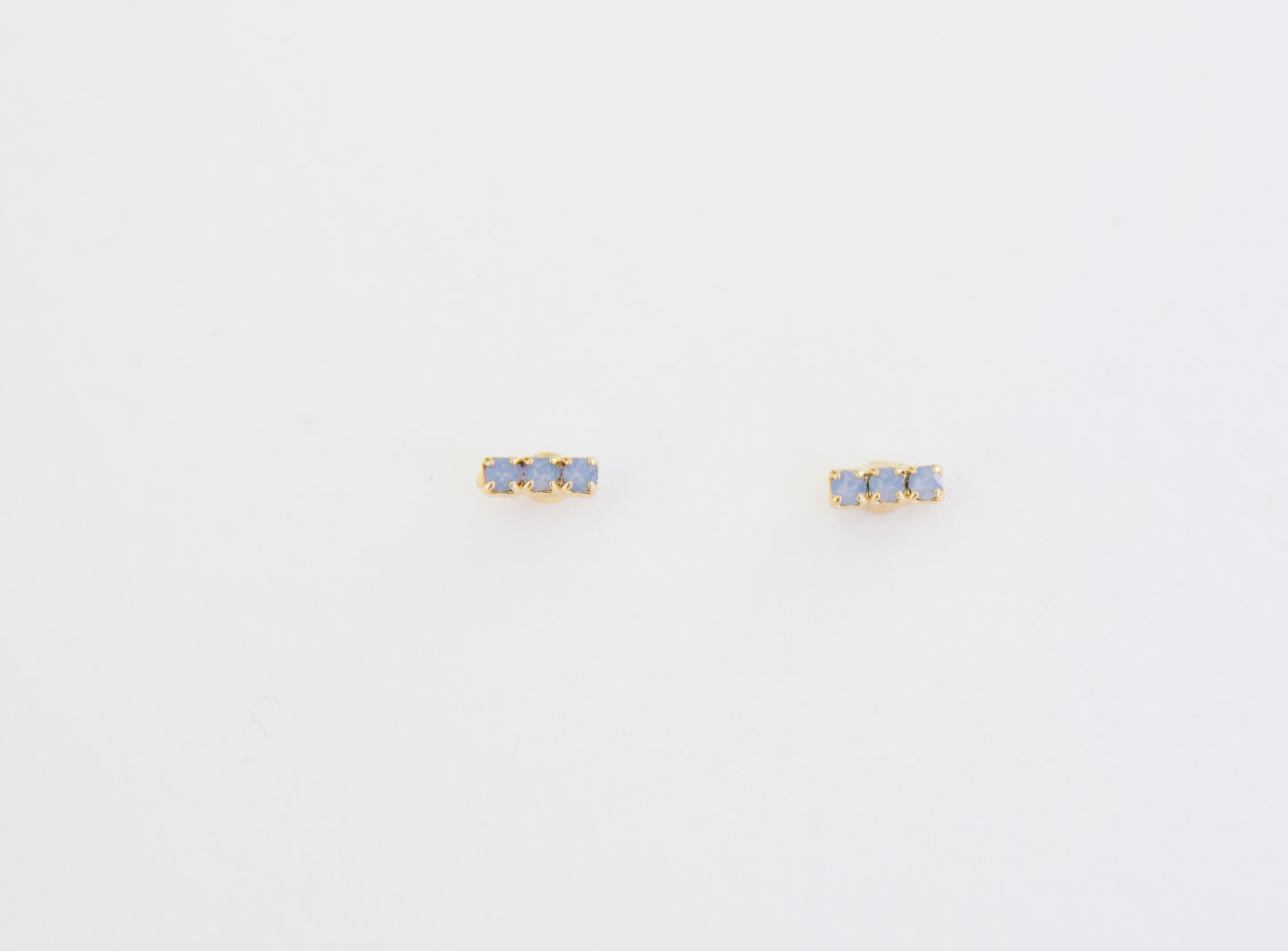 Soft Blue Bar Stud