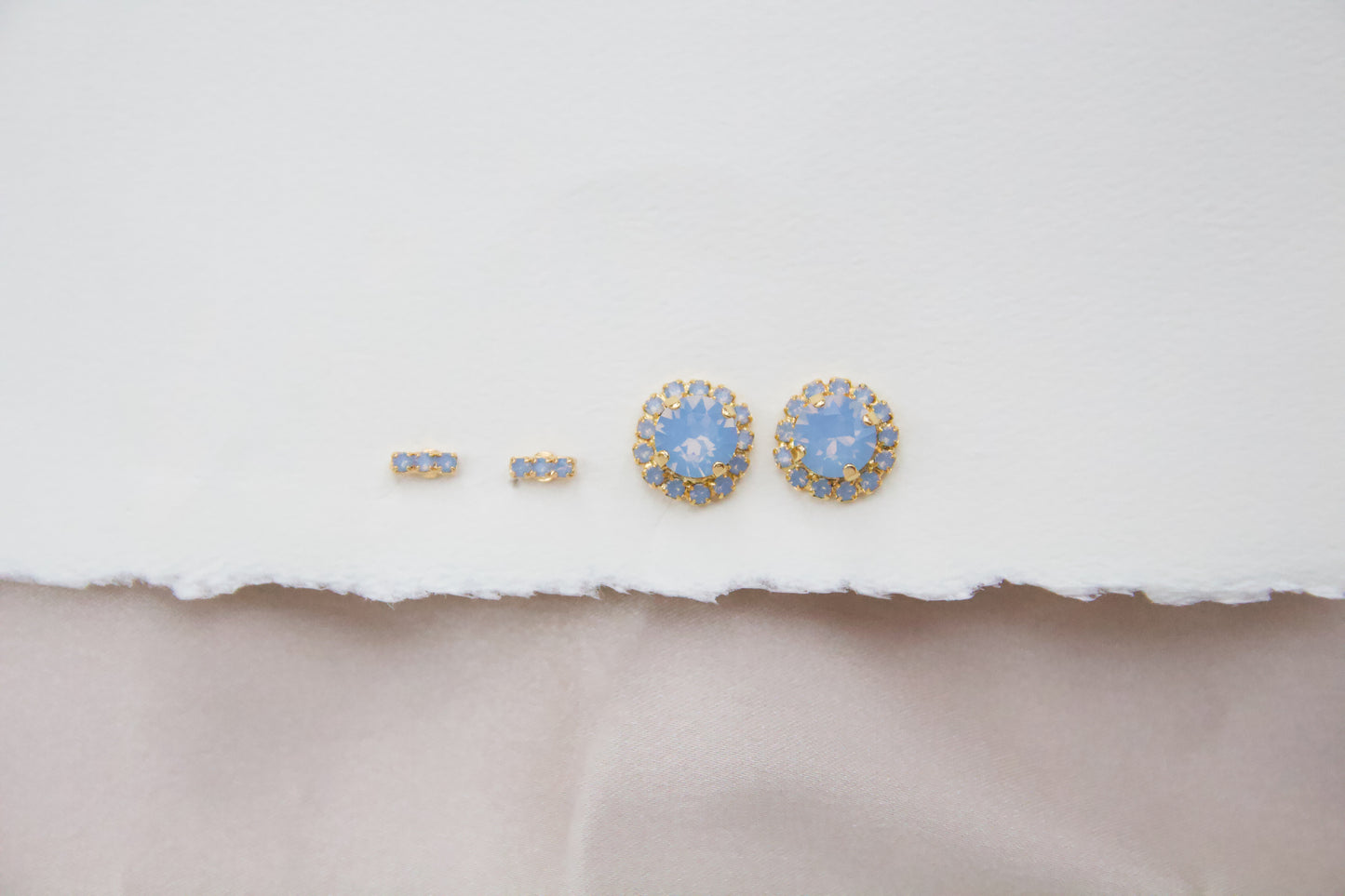 Soft Blue Bar Stud