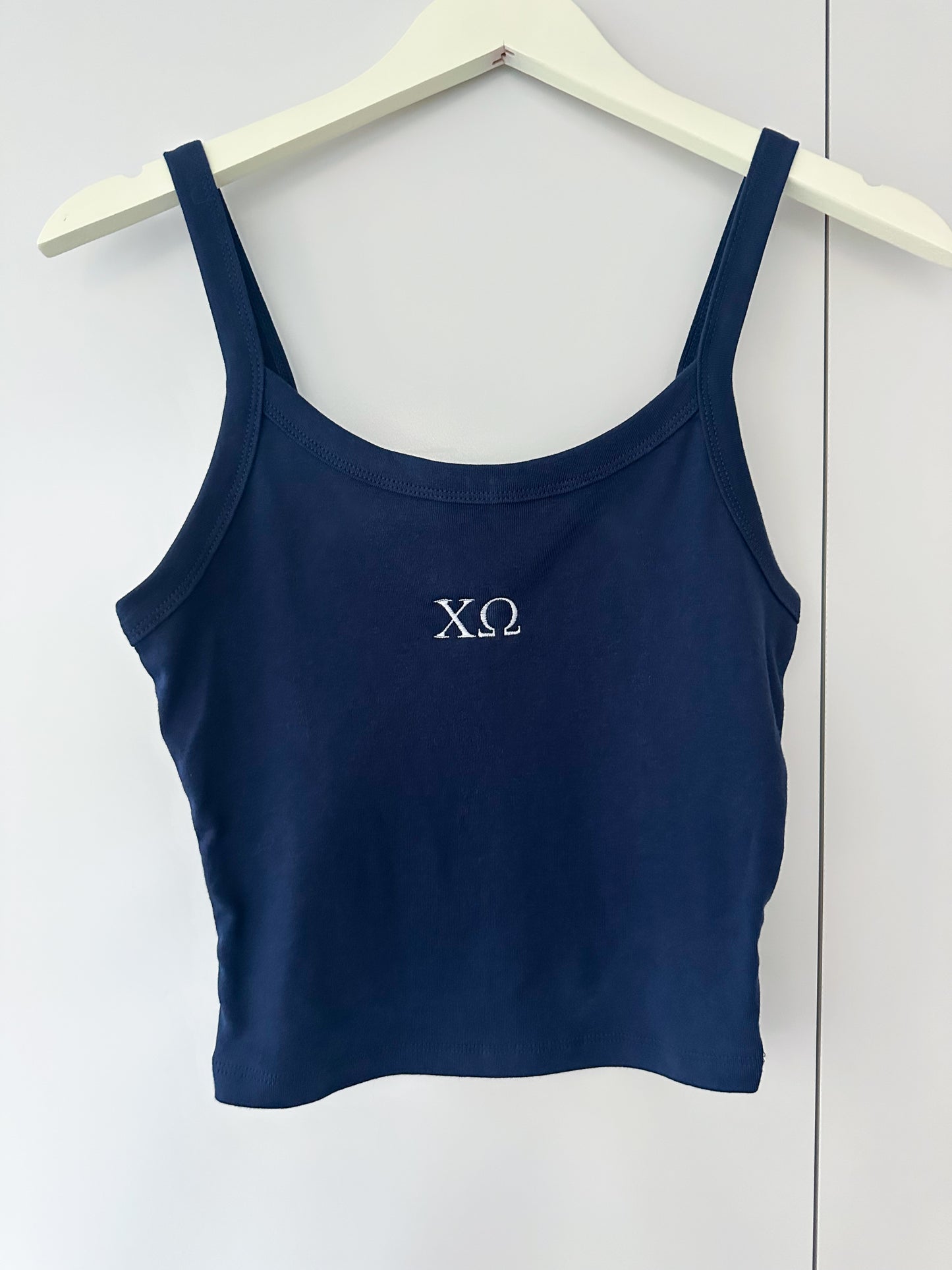 Embroidered Sorority Letter Tank