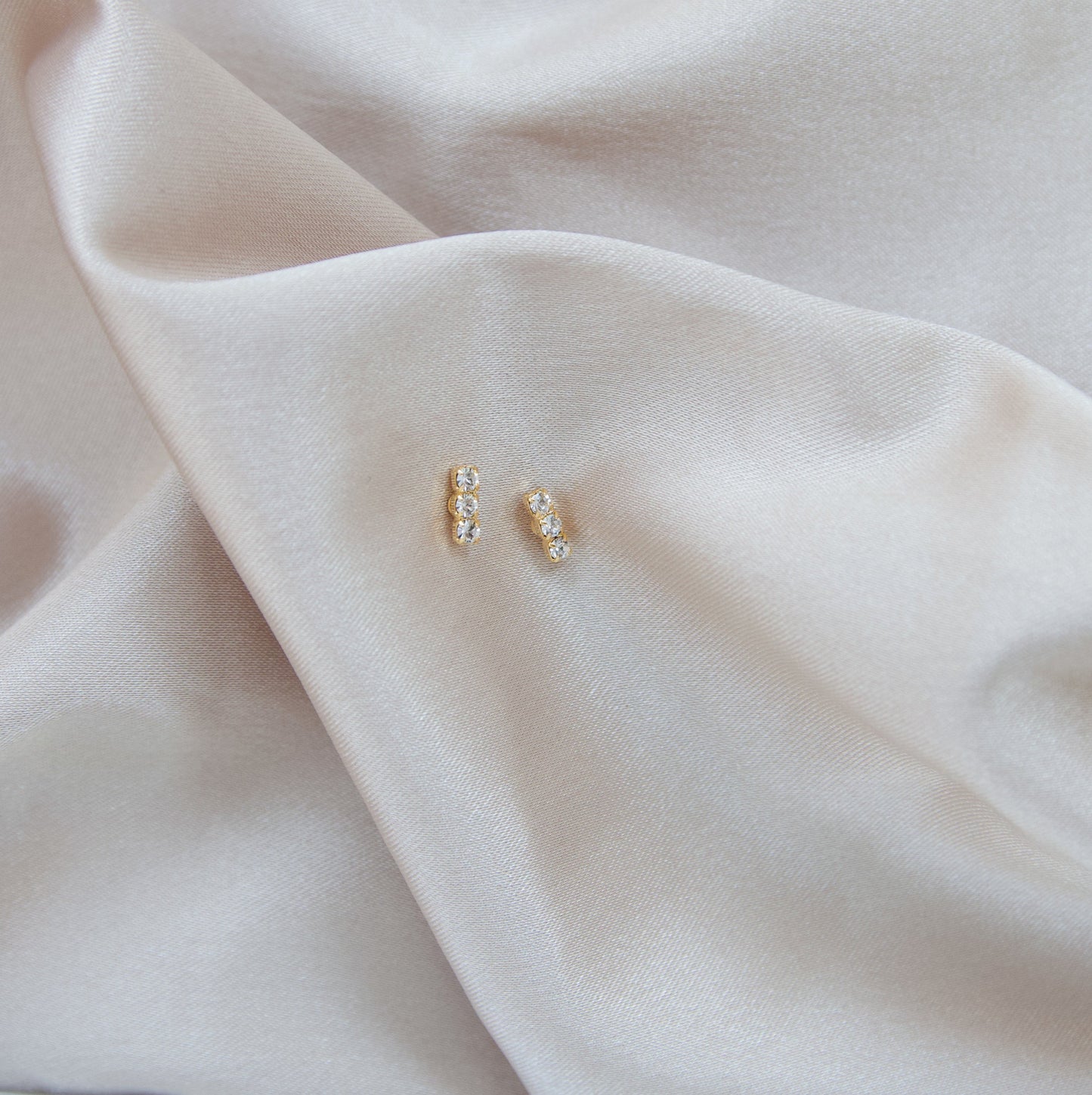 Crystal Sparkle Bar Stud