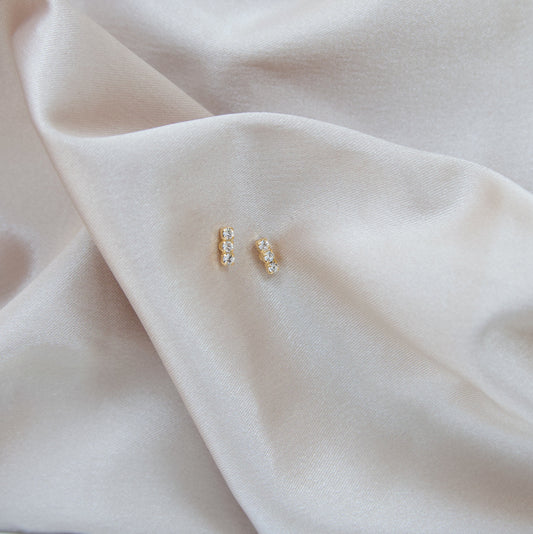 Crystal Sparkle Bar Stud