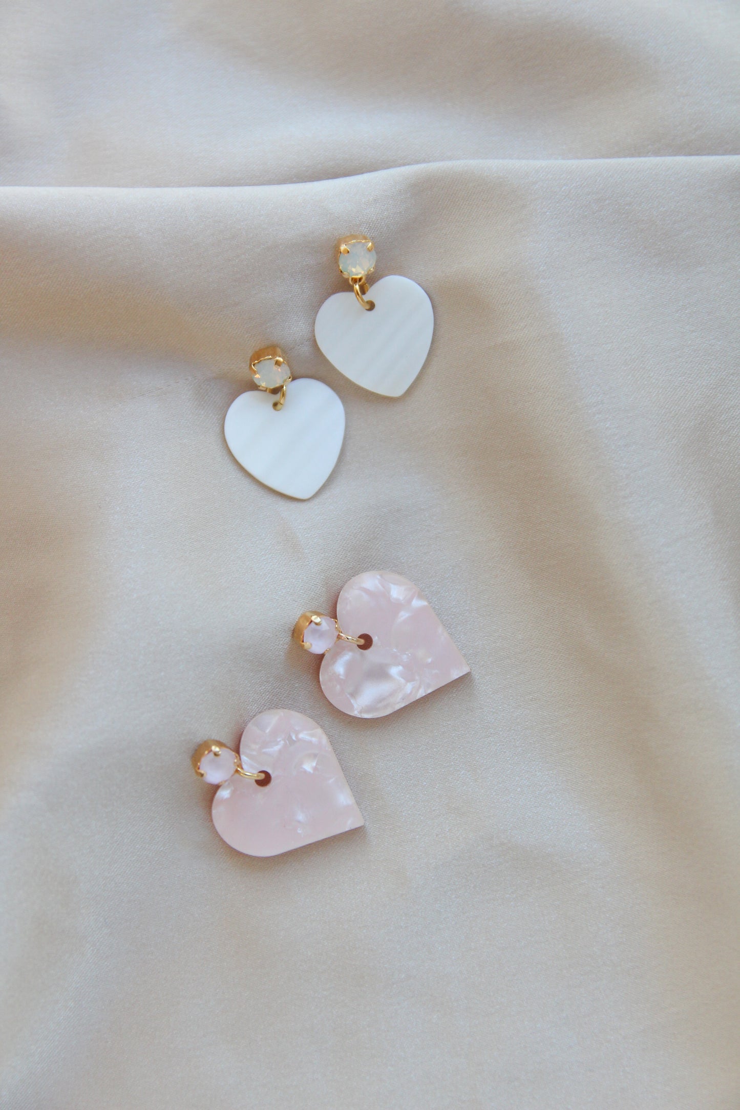Pink Heart Earrings