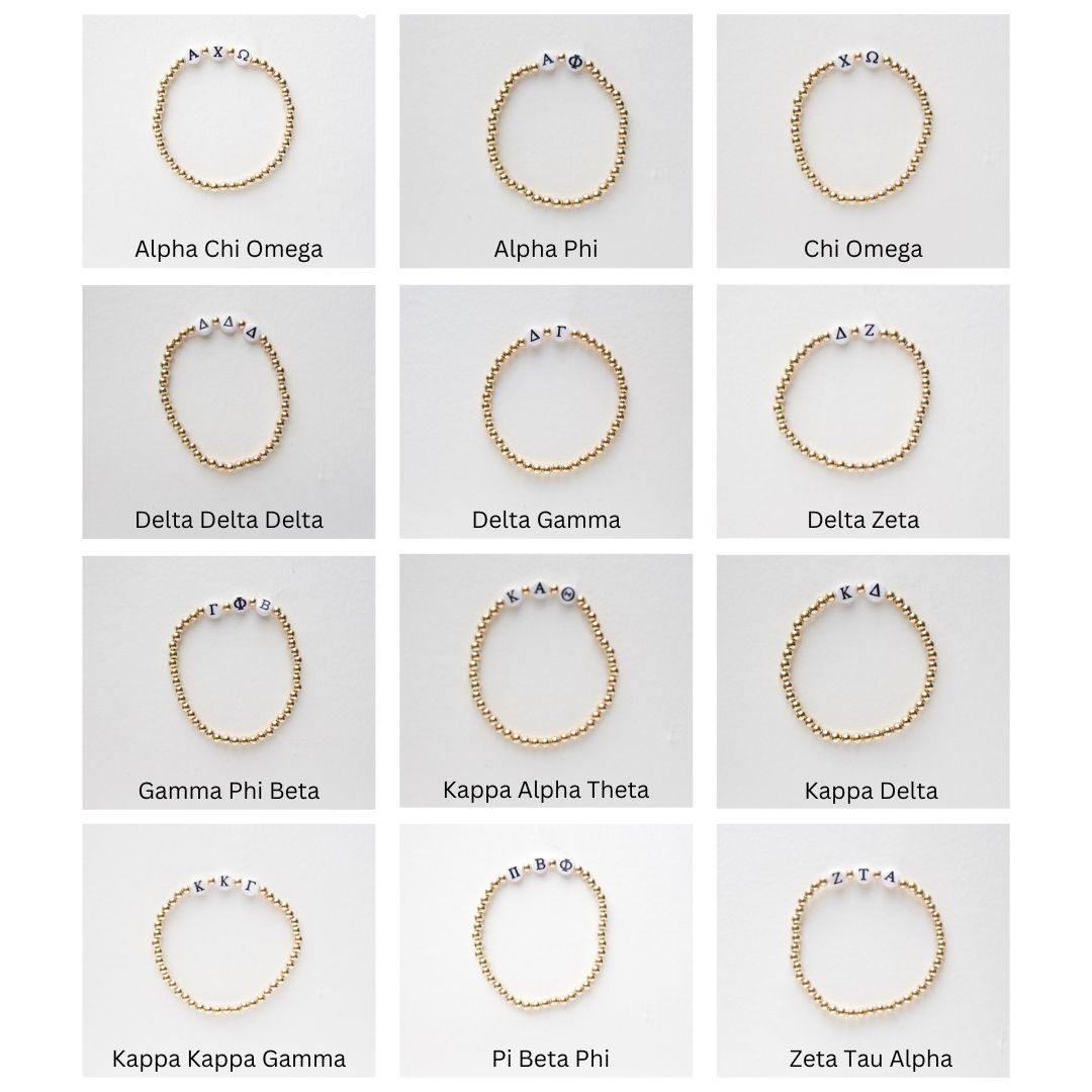 Delta Delta Delta Goldfilled Bracelet