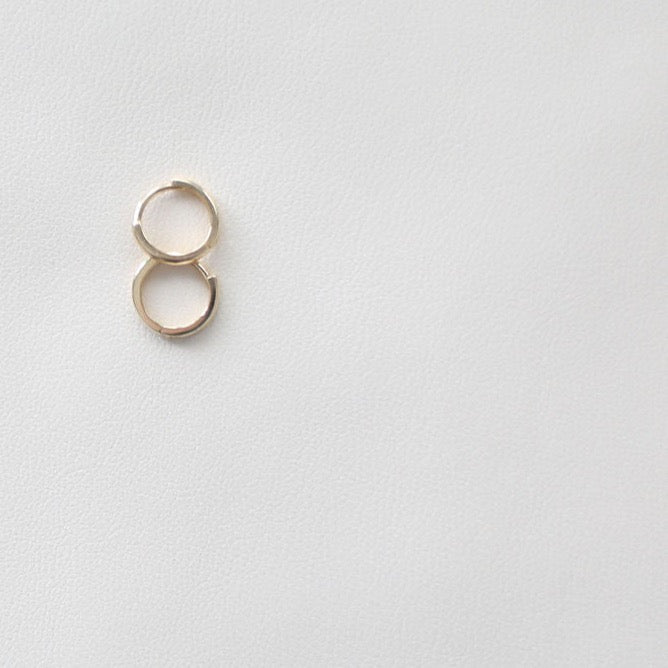 14k Solid Gold Hoop