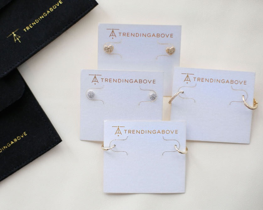 14K Solid Gold Huggie Hoops - 10mm