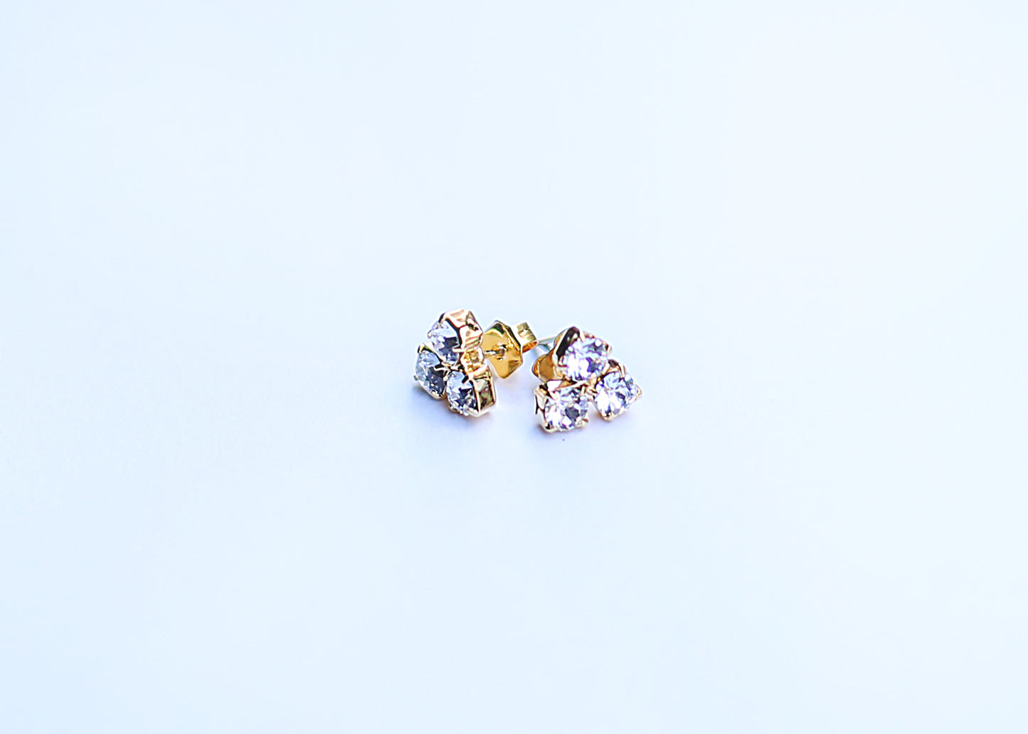 Triangle Crystal Earrings