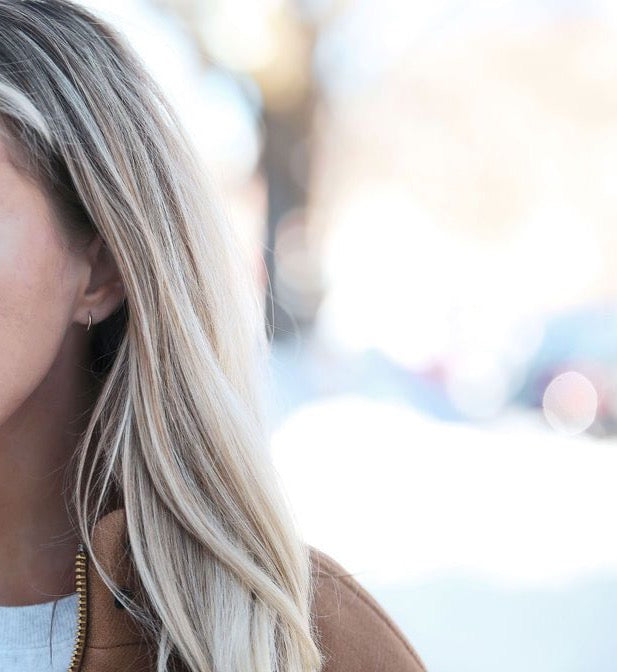 14K Solid Gold Huggie Hoops - 10mm