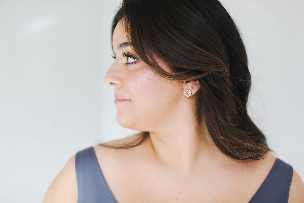 Demi Earrings in Crystal