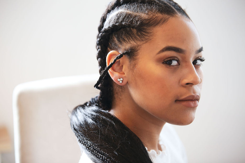 Triangle Crystal Earrings