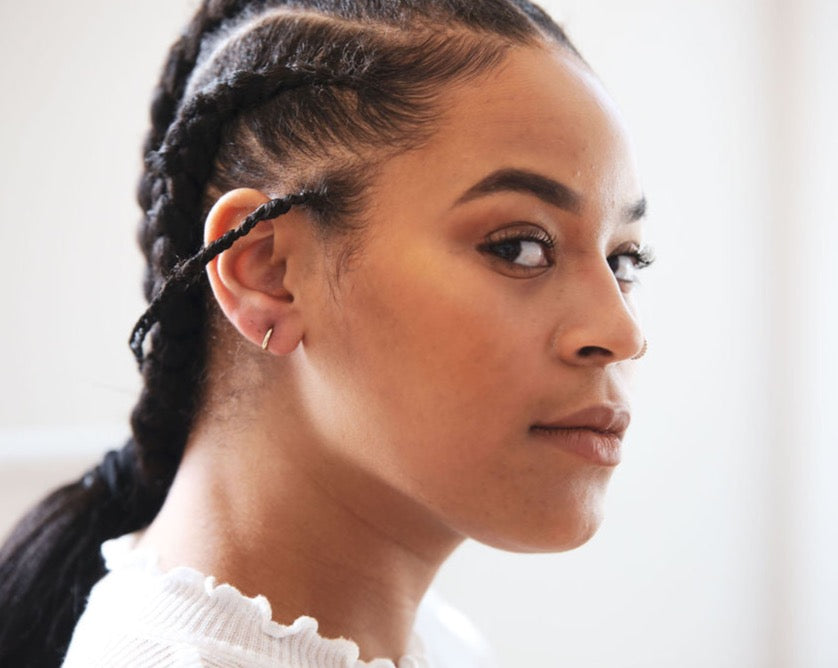 14K Solid Gold Huggie Hoops - 10mm