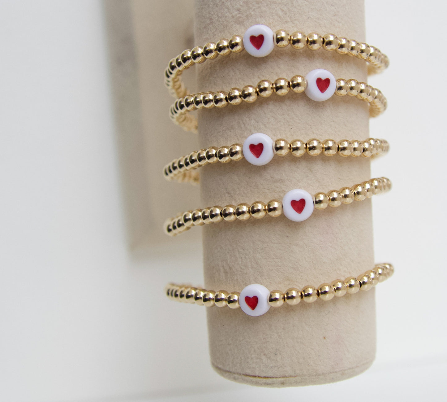 Hearted Beaded Bracelet