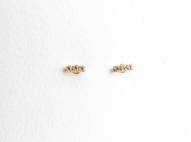 Crystal Sparkle Bar Stud