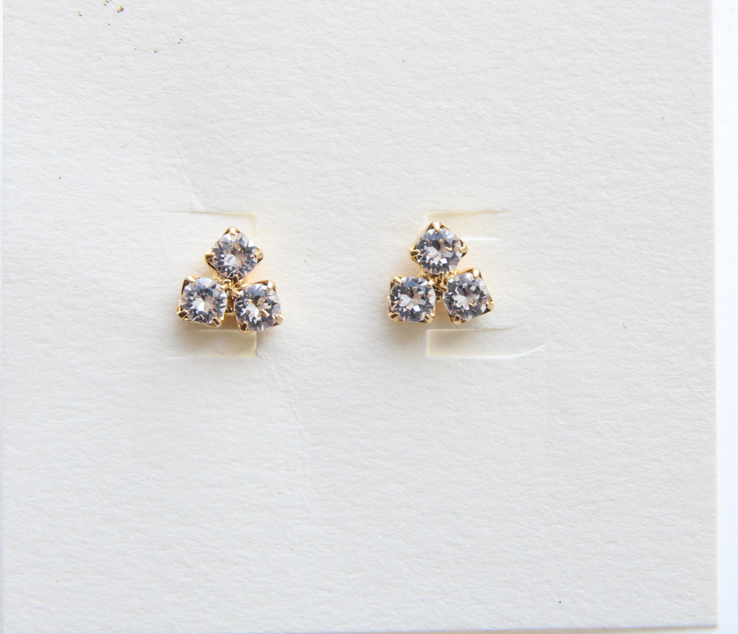Triangle Crystal Earrings