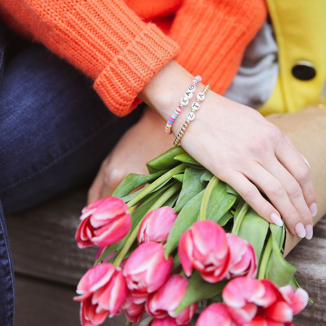 Sorority Bracelet: Greek Letters