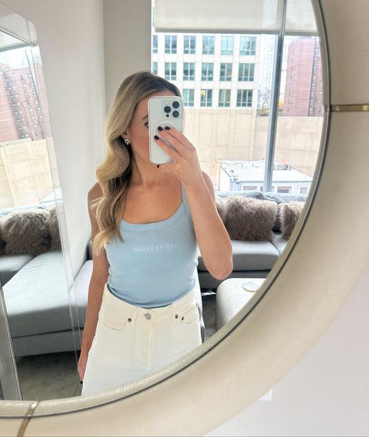 Something Blue Wedding Tank: Custom Date