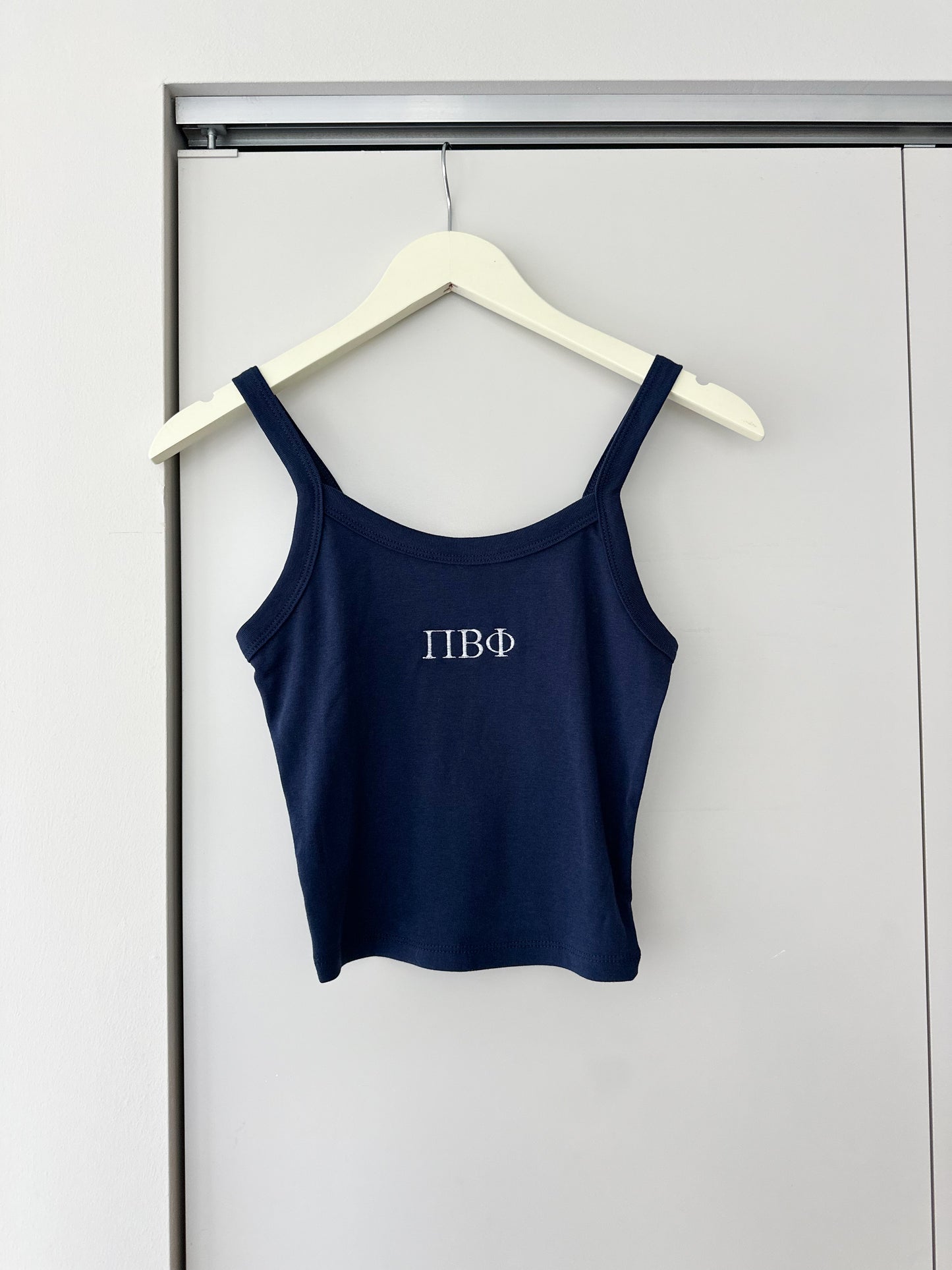 Embroidered Sorority Letter Tank