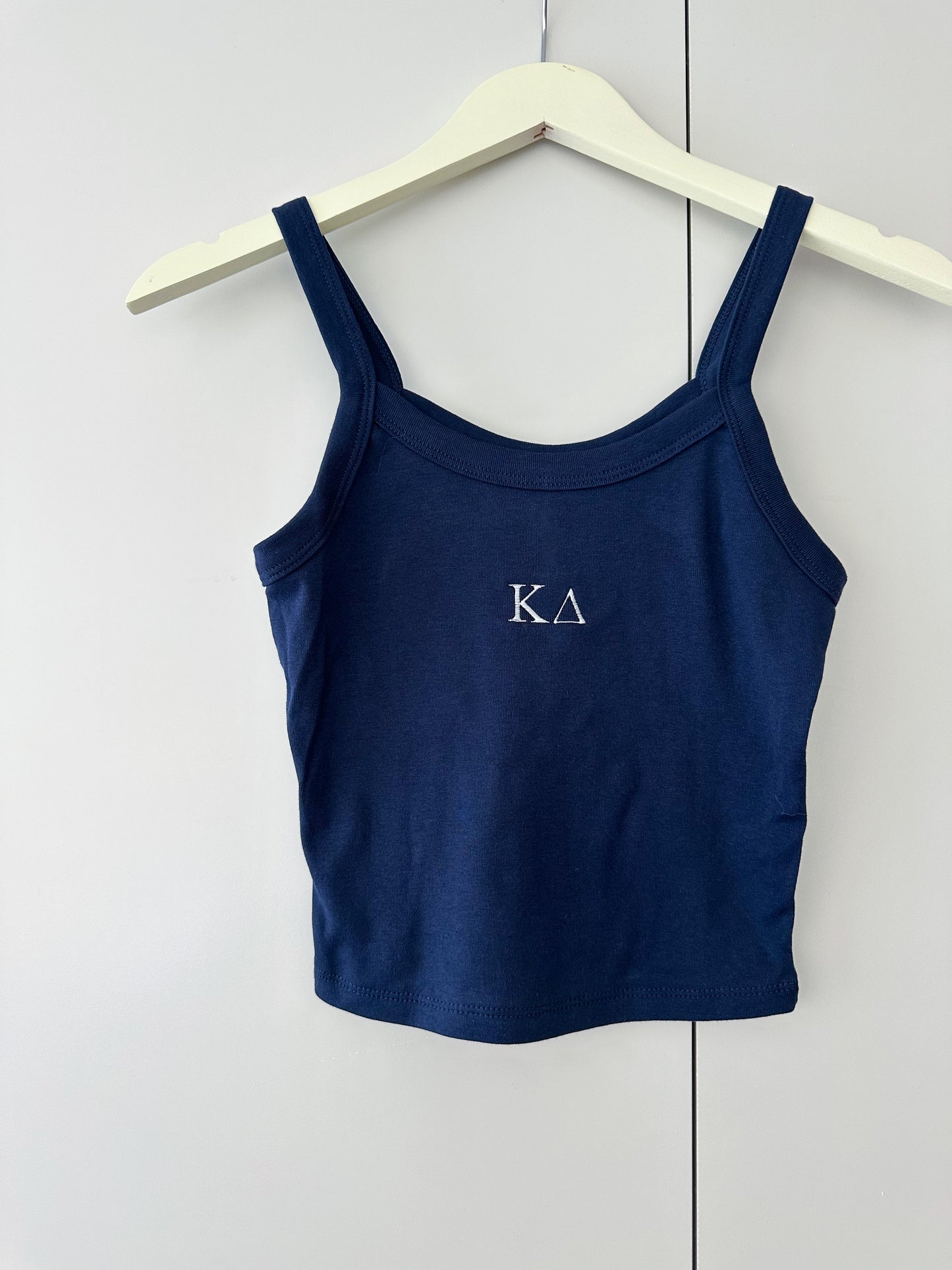 Embroidered Sorority Letter Tank