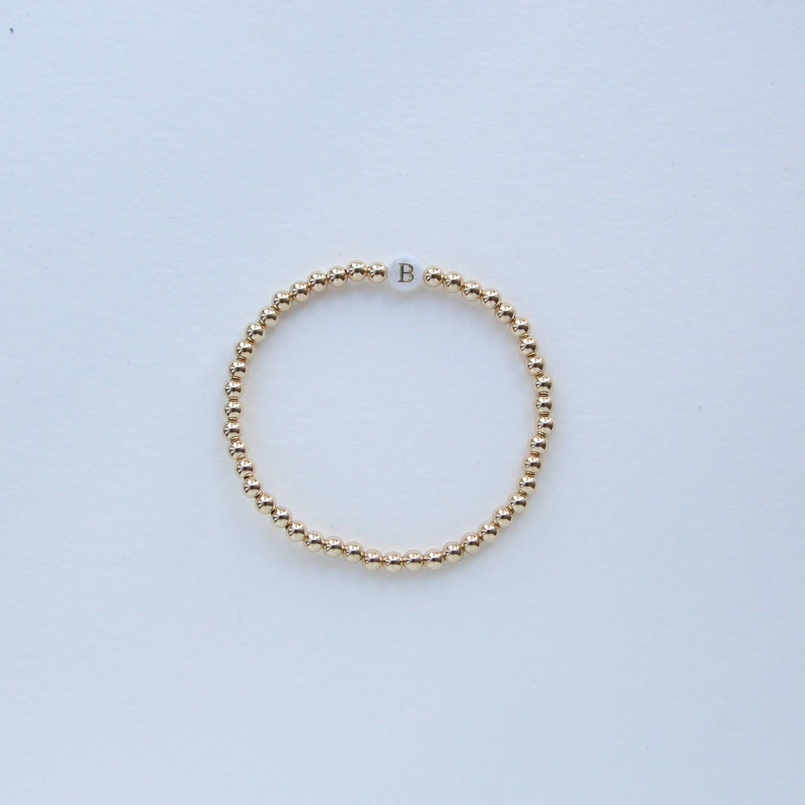 Initial Bracelet: Mother of Pearl