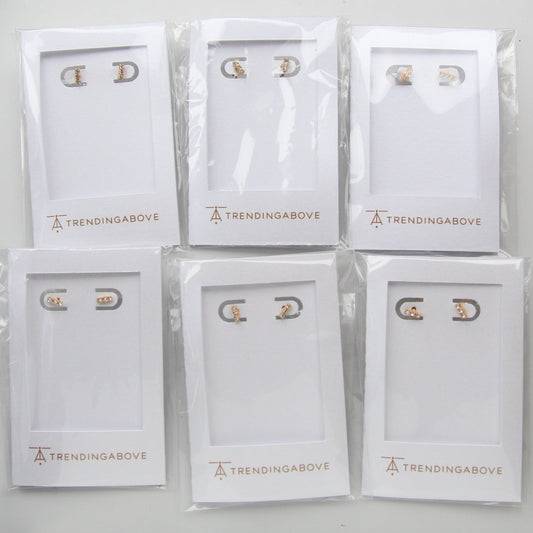 Bridesmaid Bundle Crystal Sparkle Bar Stud