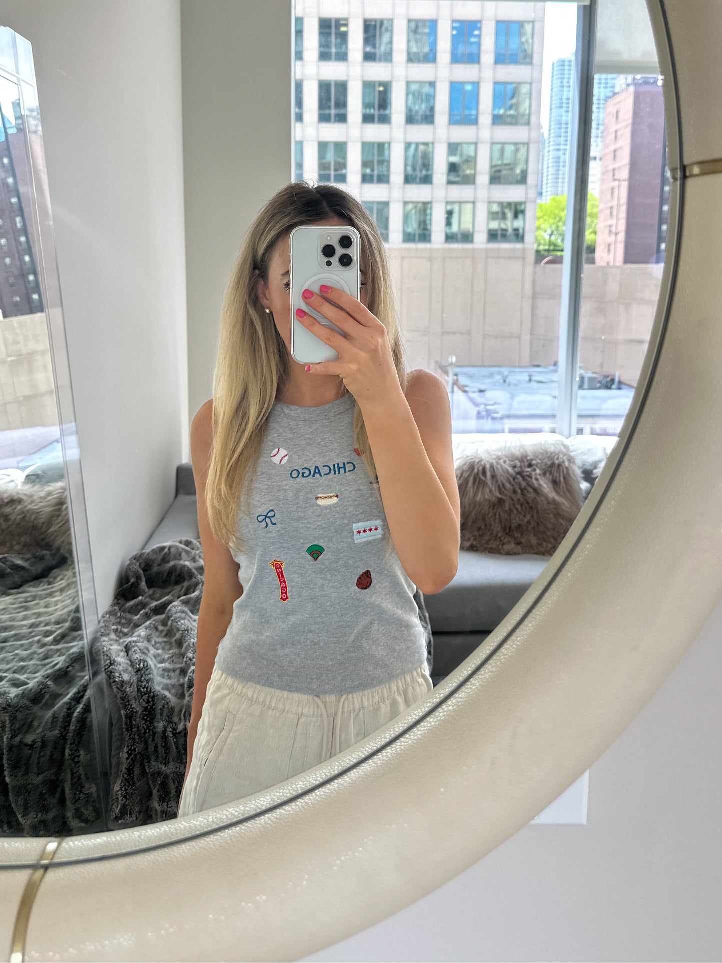 Chicago Gray Baseball Tank