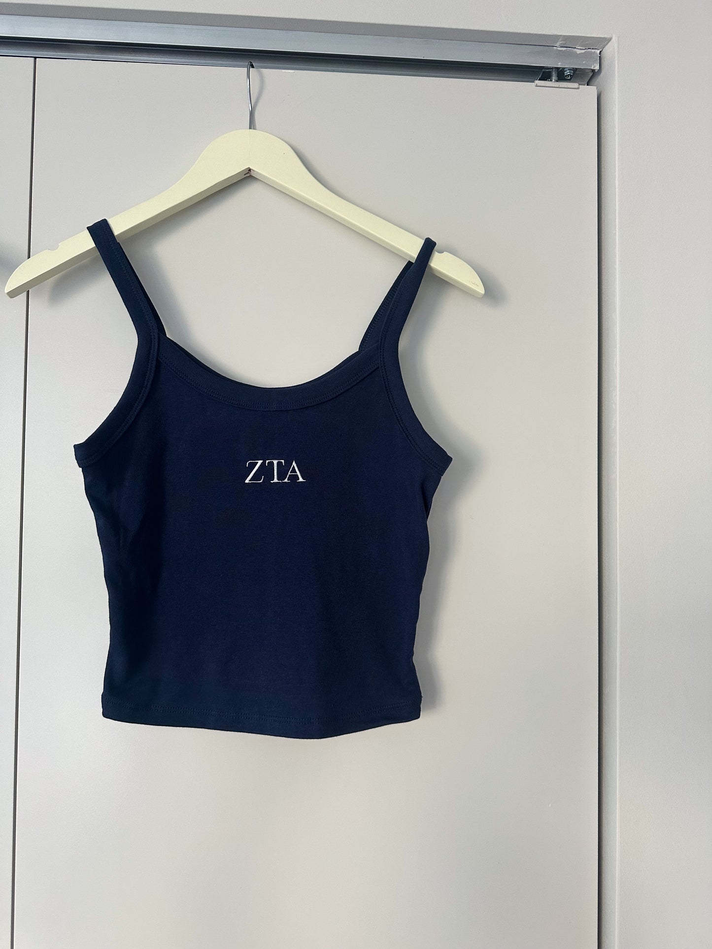 Embroidered Sorority Letter Tank