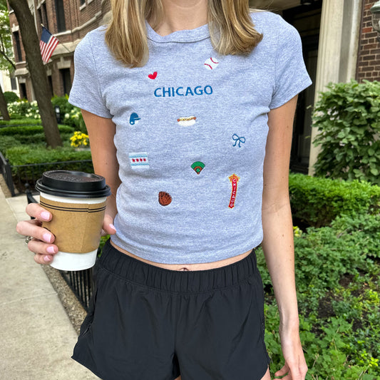 Chicago Baseball Baby Tee