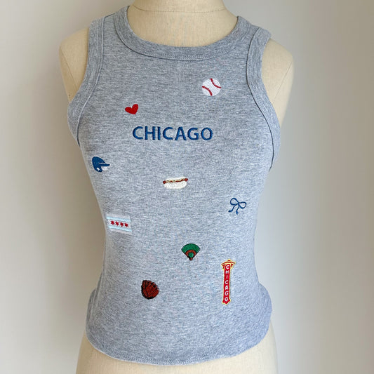 Chicago Gray Baseball Tank