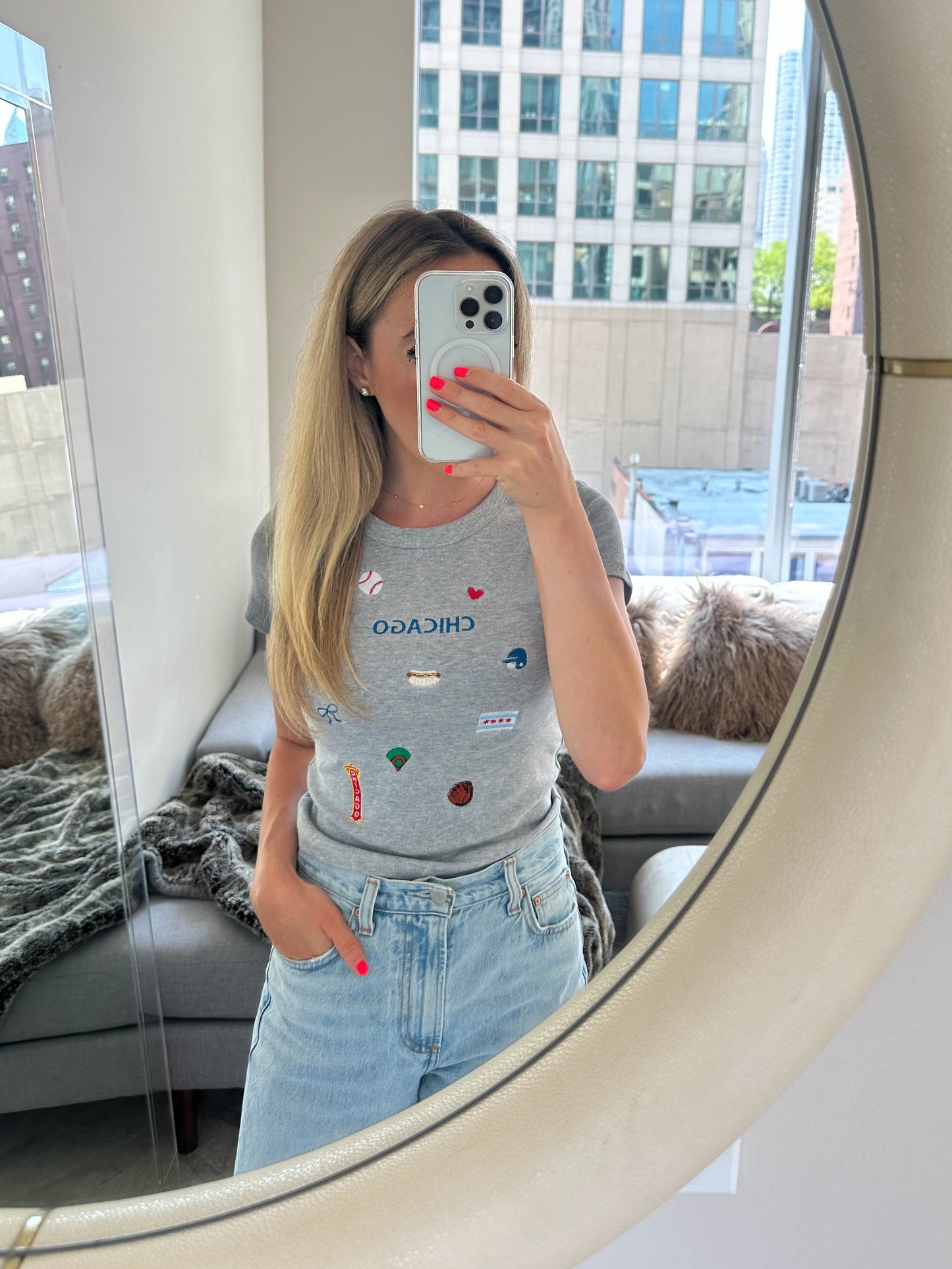 Chicago Baseball Baby Tee
