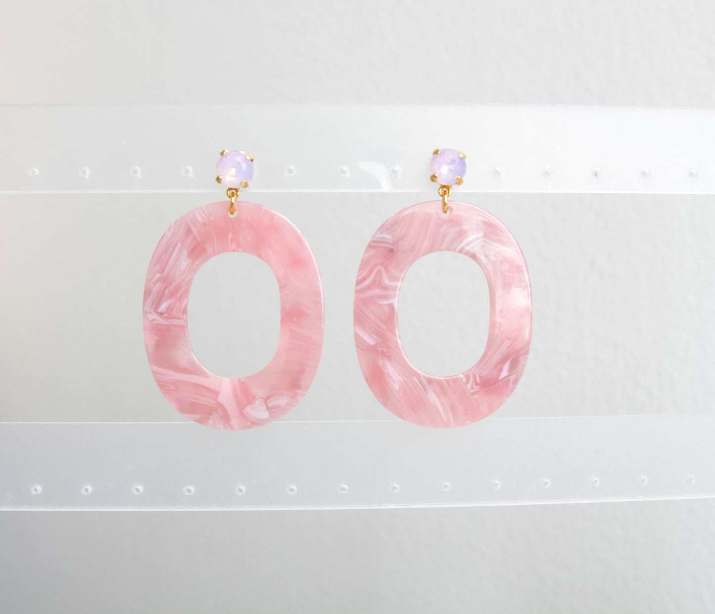 Petal Earrings in Pink
