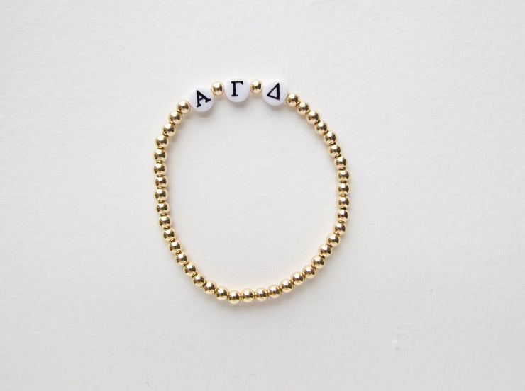 Alpha Gamma Delta Goldfilled Bracelet
