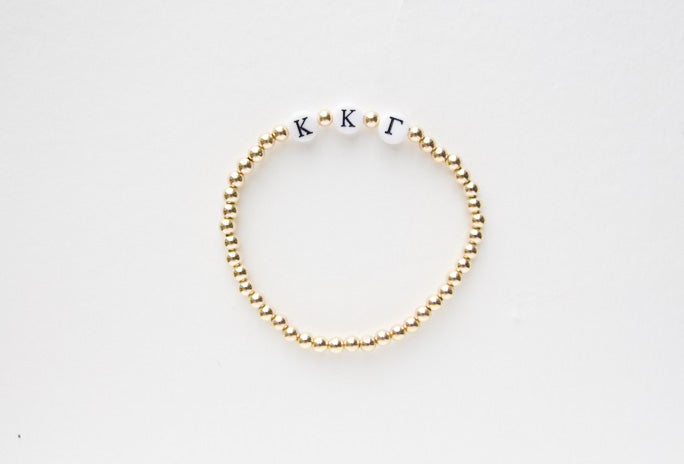 Sorority Bracelet: Greek Letters
