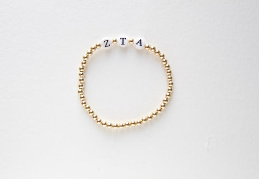 Zeta Tau Alpha Goldfilled Bracelet